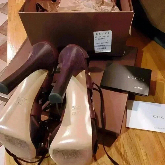 GUCCI Gladiator Platform Heels/Sandals - Picture 3 of 10